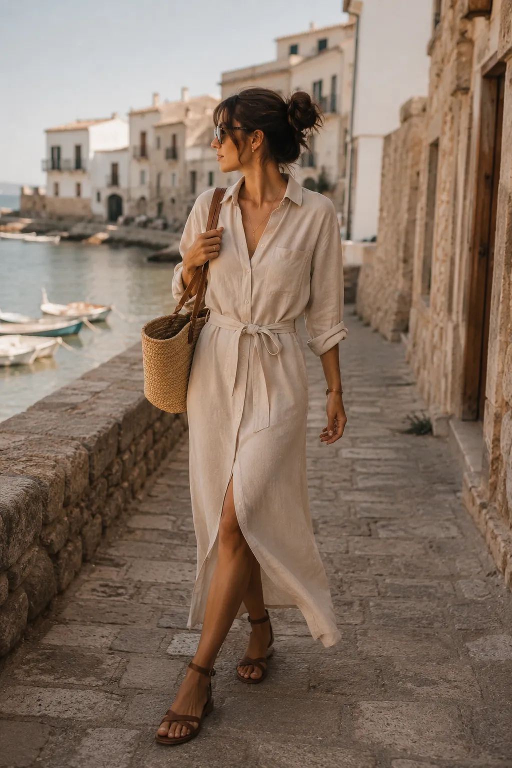 Summer linen, city version — Seasonal Edits outfit idea