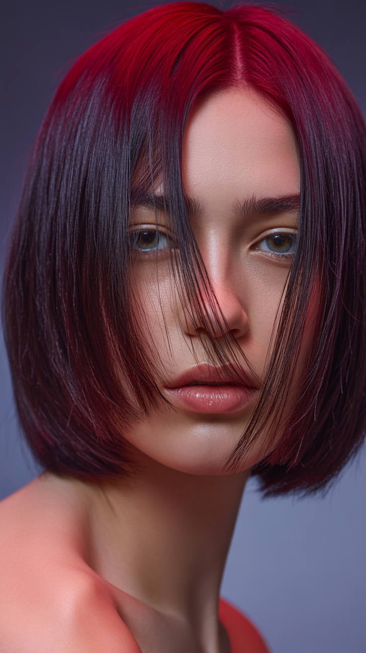 deep glossy burgundy allure