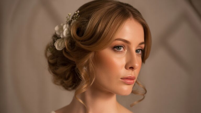 flattering round face wedding hairstyles