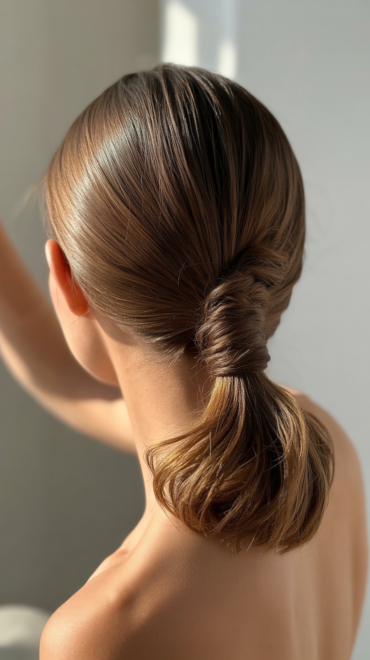 quick pull through voluminous updo