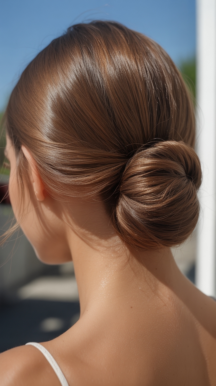 sleek topsy tail twisted bun