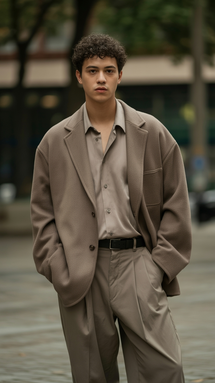 soft oversized draped silhouettes