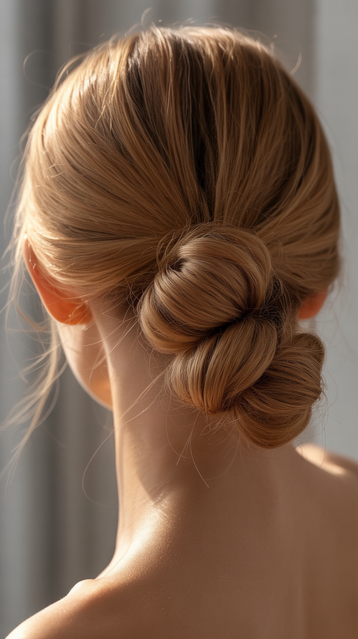 three section triple knot updo