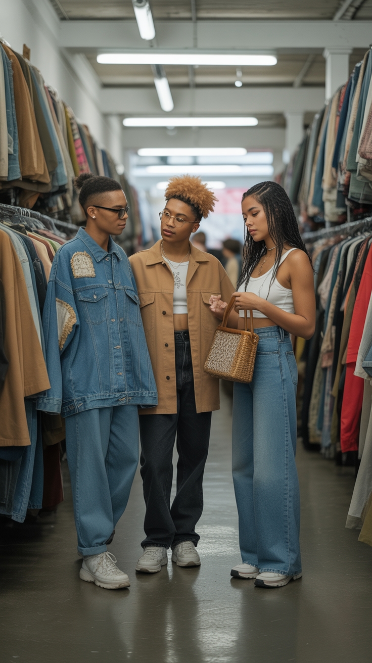 thrifted fashion sustainable choices